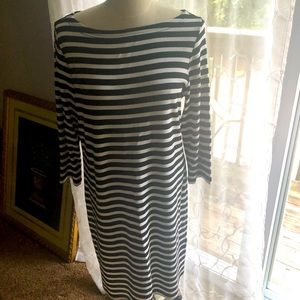 NWT GAP  striped jersey Boatneck dress